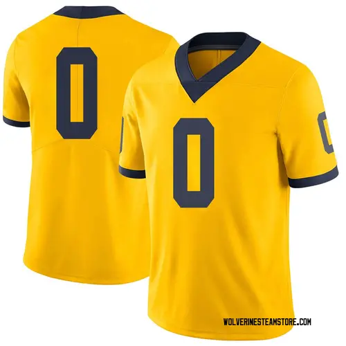 Men's Andre Seldon Michigan Wolverines Limited Brand Jordan Maize Football College Jersey