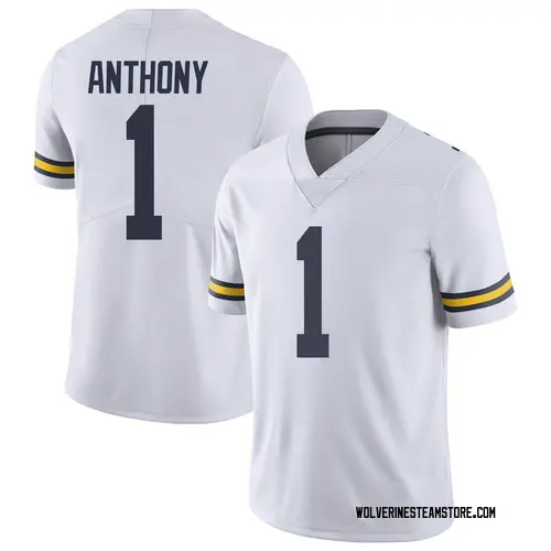 Men's Andrel Anthony Michigan Wolverines Limited White Brand Jordan Football College Jersey