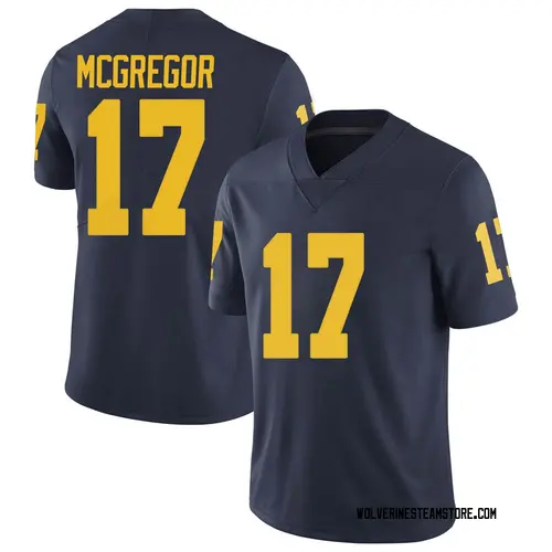 Men's Braiden McGregor Michigan Wolverines Limited Navy Brand Jordan Football College Jersey