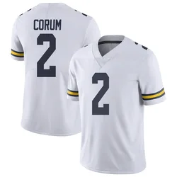 Men's Brand Jordan Blake Corum Michigan Wolverines Limited White Football College Jersey