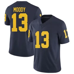 Men's Brand Jordan Jake Moody Michigan Wolverines Limited Navy Football College Jersey