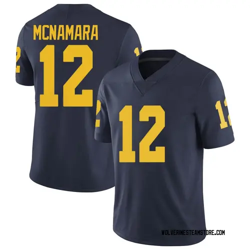 Men's Cade McNamara Michigan Wolverines Limited Navy Brand Jordan Football College Jersey