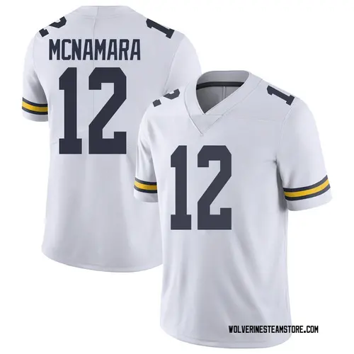 Men's Cade McNamara Michigan Wolverines Limited White Brand Jordan Football College Jersey