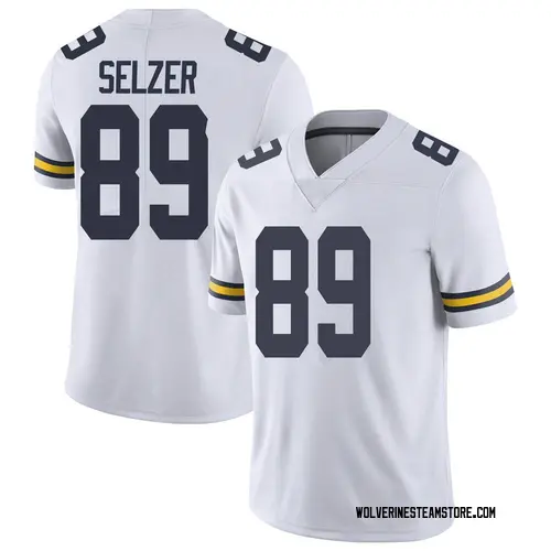 Men's Carter Selzer Michigan Wolverines Limited White Brand Jordan Football College Jersey