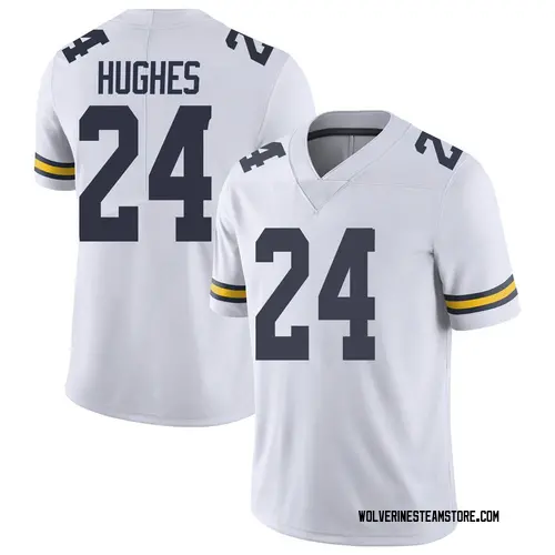 Men's Danny Hughes Michigan Wolverines Limited White Brand Jordan Football College Jersey
