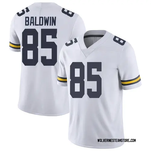 Men's Daylen Baldwin Michigan Wolverines Limited White Brand Jordan Football College Jersey
