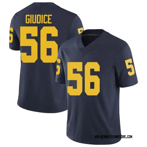 Men's Dominick Giudice Michigan Wolverines Limited Navy Brand Jordan Football College Jersey