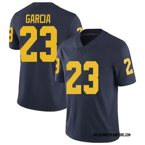 Men's Gaige Garcia Michigan Wolverines Limited Navy Brand Jordan Football College Jersey