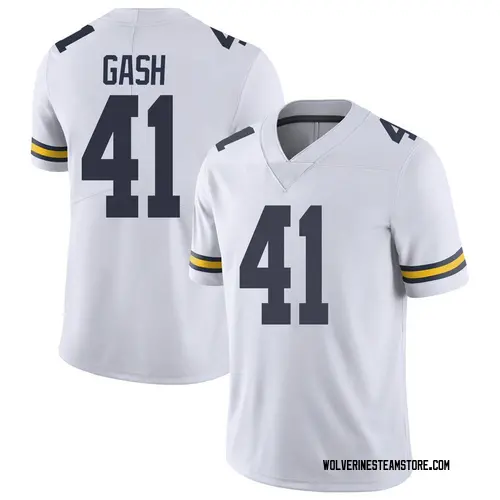 Men's Isaiah Gash Michigan Wolverines Limited White Brand Jordan Football College Jersey