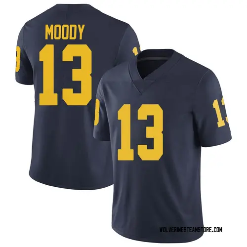 Men's Jake Moody Michigan Wolverines Limited Navy Brand Jordan Football College Jersey