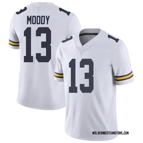 Men's Jake Moody Michigan Wolverines Limited White Brand Jordan Football College Jersey