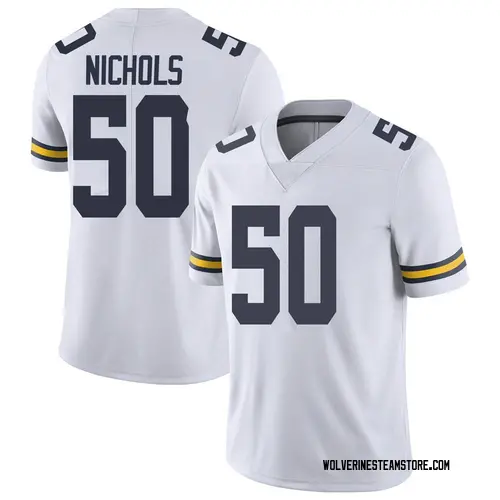 Men's Jerome Nichols Michigan Wolverines Limited White Brand Jordan Football College Jersey