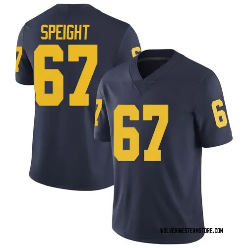 Men's Jess Speight Michigan Wolverines Limited Navy Brand Jordan Football College Jersey