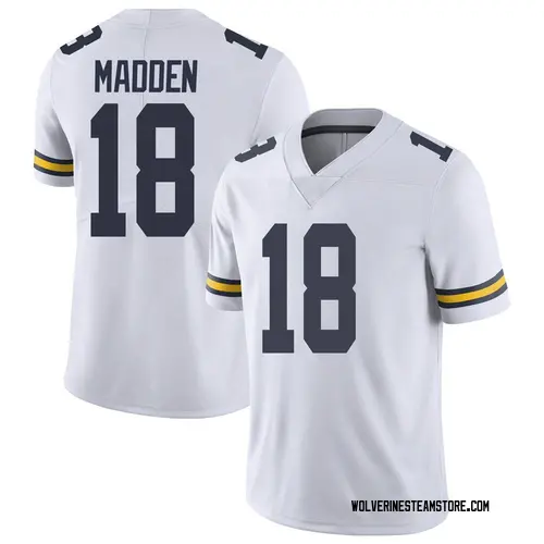 Men's Jesse Madden Michigan Wolverines Limited White Brand Jordan Football College Jersey