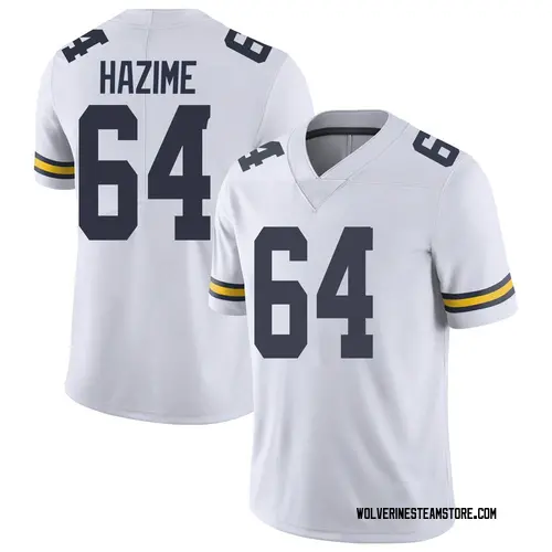 Men's Mahdi Hazime Michigan Wolverines Limited White Brand Jordan Football College Jersey