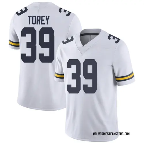 Men's Matt Torey Michigan Wolverines Limited White Brand Jordan Football College Jersey