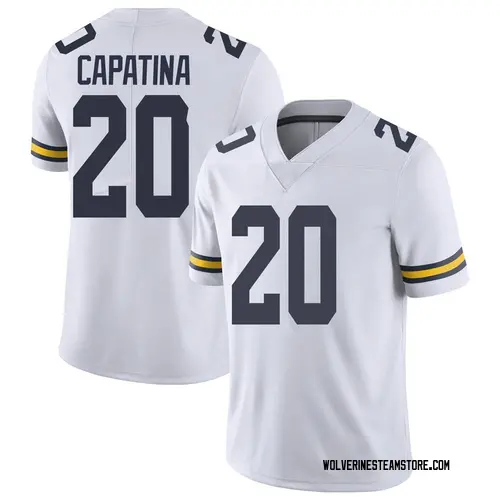 Men's Nicholas Capatina Michigan Wolverines Limited White Brand Jordan Football College Jersey