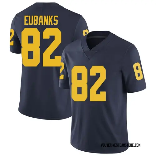 Men's Nick Eubanks Michigan Wolverines Limited Navy Brand Jordan Football College Jersey