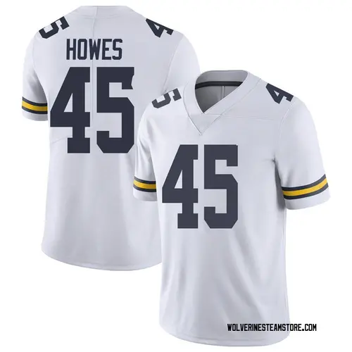 Men's Noah Howes Michigan Wolverines Limited White Brand Jordan Football College Jersey