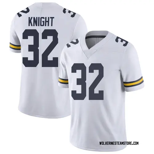 Men's Nolan Knight Michigan Wolverines Limited White Brand Jordan Football College Jersey