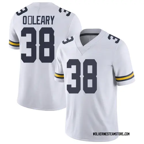Men's Peyton O'Leary Michigan Wolverines Limited White Brand Jordan Football College Jersey