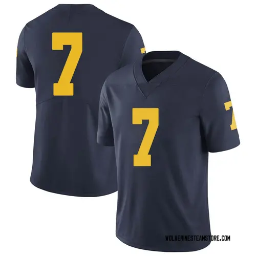 Men's Peyton Smith Michigan Wolverines Limited Navy Brand Jordan Football College Jersey