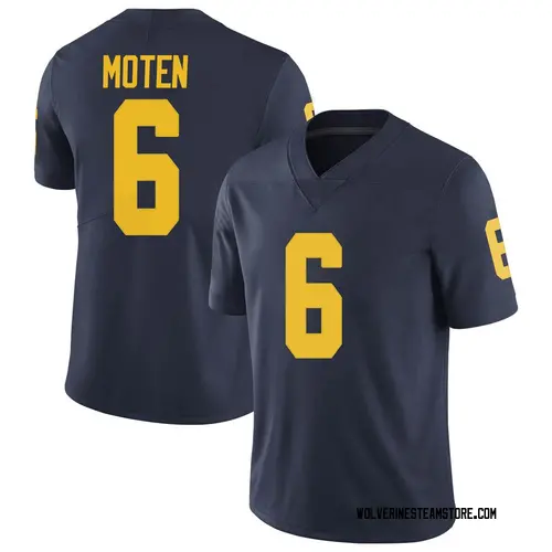 Men's R.J. Moten Michigan Wolverines Limited Navy Brand Jordan Football College Jersey