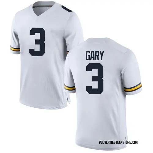 Men's Rashan Gary Michigan Wolverines Replica White Brand Jordan Football College Jersey