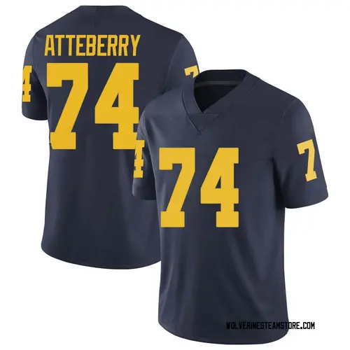 Men's Reece Atteberry Michigan Wolverines Limited Navy Brand Jordan Football College Jersey