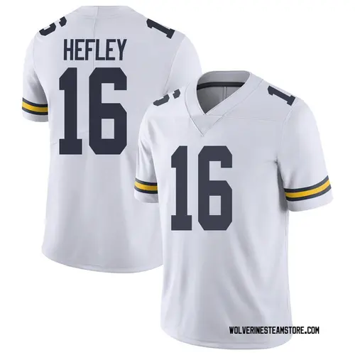 Men's Ren Hefley Michigan Wolverines Limited White Brand Jordan Football College Jersey