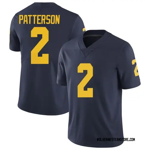 Men's Shea Patterson Michigan Wolverines Limited Navy Brand Jordan Football College Jersey