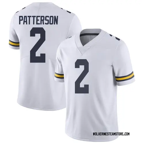 Men's Shea Patterson Michigan Wolverines Limited White Brand Jordan Football College Jersey