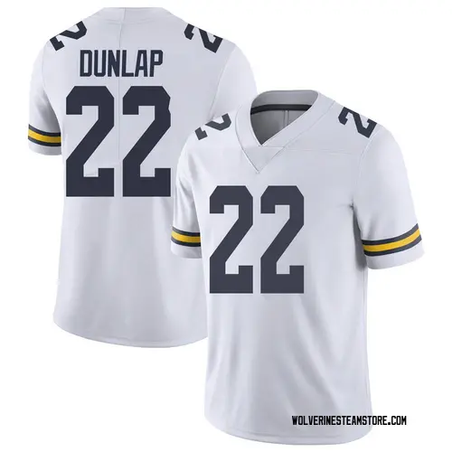 Men's Tavierre Dunlap Michigan Wolverines Limited White Brand Jordan Football College Jersey