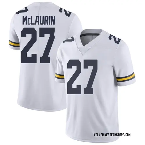 Men's Tyler Mclaurin Michigan Wolverines Limited White Brand Jordan Tyler McLaurin Football College Jersey