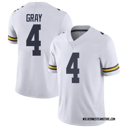Men's Vincent Gray Michigan Wolverines Limited White Brand Jordan Football College Jersey