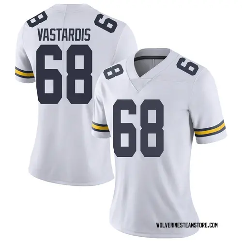 Women's Andrew Vastardis Michigan Wolverines Limited White Brand Jordan Football College Jersey
