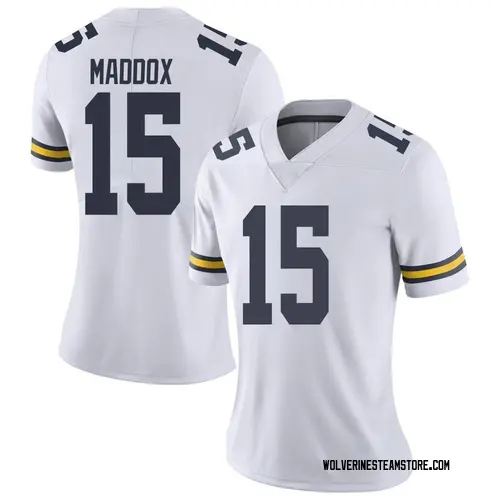 Women's Andy Maddox Michigan Wolverines Limited White Brand Jordan Football College Jersey