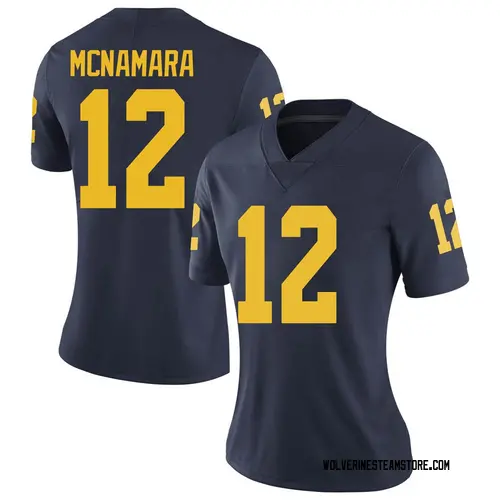 Women's Cade McNamara Michigan Wolverines Limited Navy Brand Jordan Football College Jersey