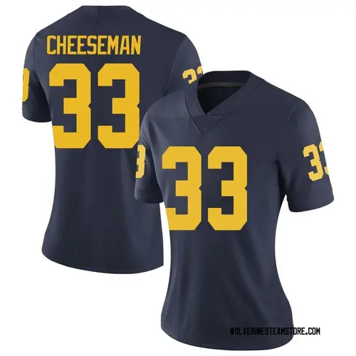 Women's Camaron Cheeseman Michigan Wolverines Limited Navy Brand Jordan Football College Jersey
