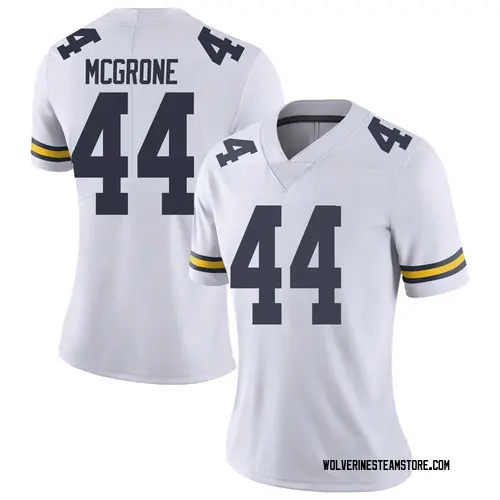 Women's Cameron McGrone Michigan Wolverines Limited White Brand Jordan Football College Jersey
