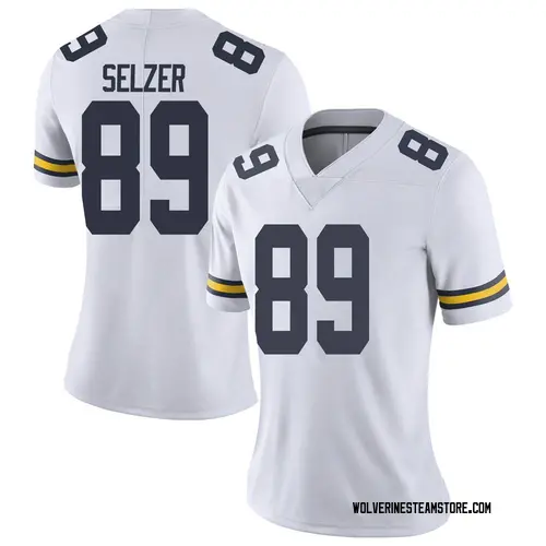 Women's Carter Selzer Michigan Wolverines Limited White Brand Jordan Football College Jersey