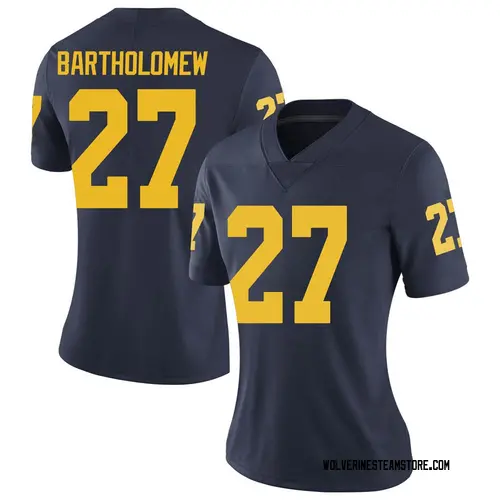 Women's Christian Bartholomew Michigan Wolverines Limited Navy Brand Jordan Football College Jersey