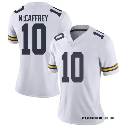 Women's Dylan McCaffrey Michigan Wolverines Limited White Brand Jordan Football College Jersey