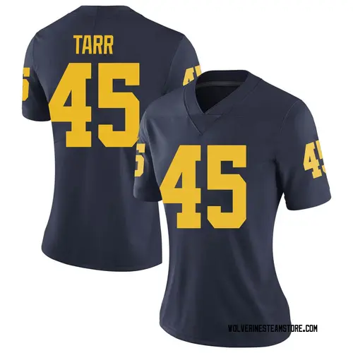 Women's Greg Tarr Michigan Wolverines Limited Navy Brand Jordan Football College Jersey