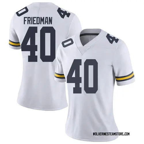 Women's Jake Friedman Michigan Wolverines Limited White Brand Jordan Football College Jersey