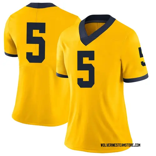 Women's Joe Milton III Michigan Wolverines Limited Brand Jordan Maize Football College Jersey