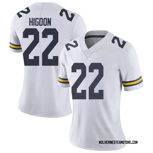 Women's Karan Higdon Michigan Wolverines Limited White Brand Jordan Football College Jersey