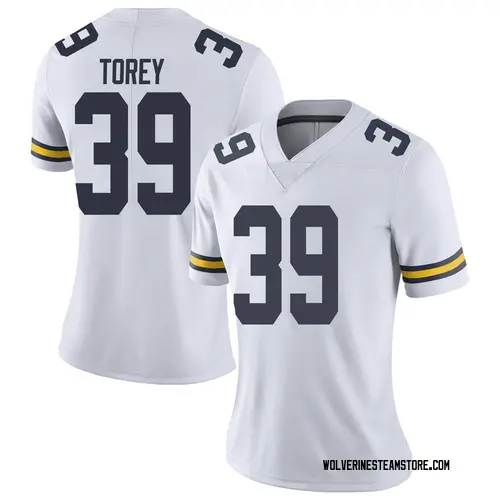 Women's Matt Torey Michigan Wolverines Limited White Brand Jordan Football College Jersey