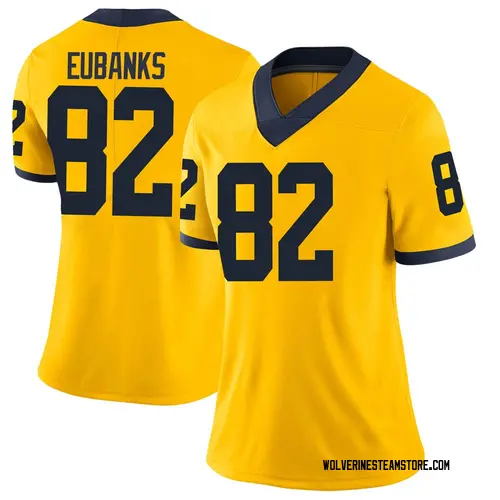 Women's Nick Eubanks Michigan Wolverines Limited Brand Jordan Maize Football College Jersey