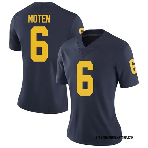 Women's R.J. Moten Michigan Wolverines Limited Navy Brand Jordan Football College Jersey